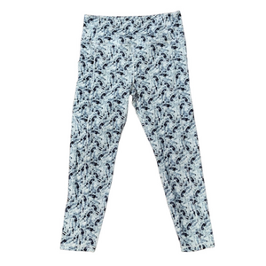 ZYIA Blue and White Patterned Leggings Size Large Size 12 Pants